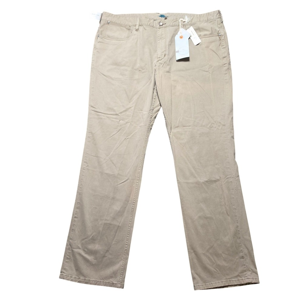 Tommy Bahama Twill Smith Authentic Tan Mens 42x32 Saltwater Washed Jeans